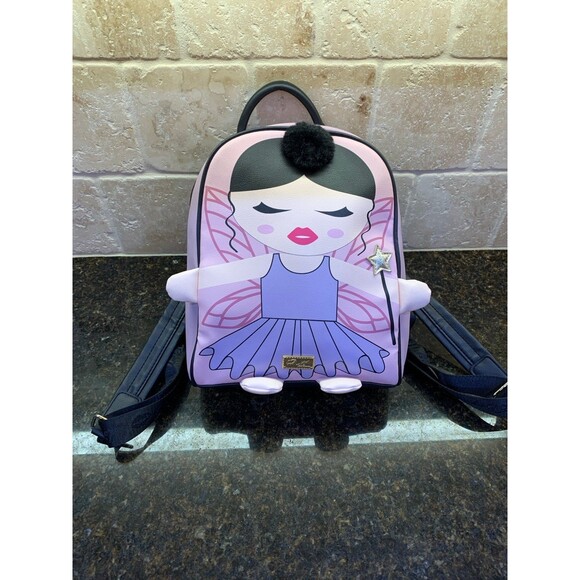 Luv Betsey Johnson Kitsch Ballerina Ballet Fairy Medium Backpack EUC - Picture 1 of 12